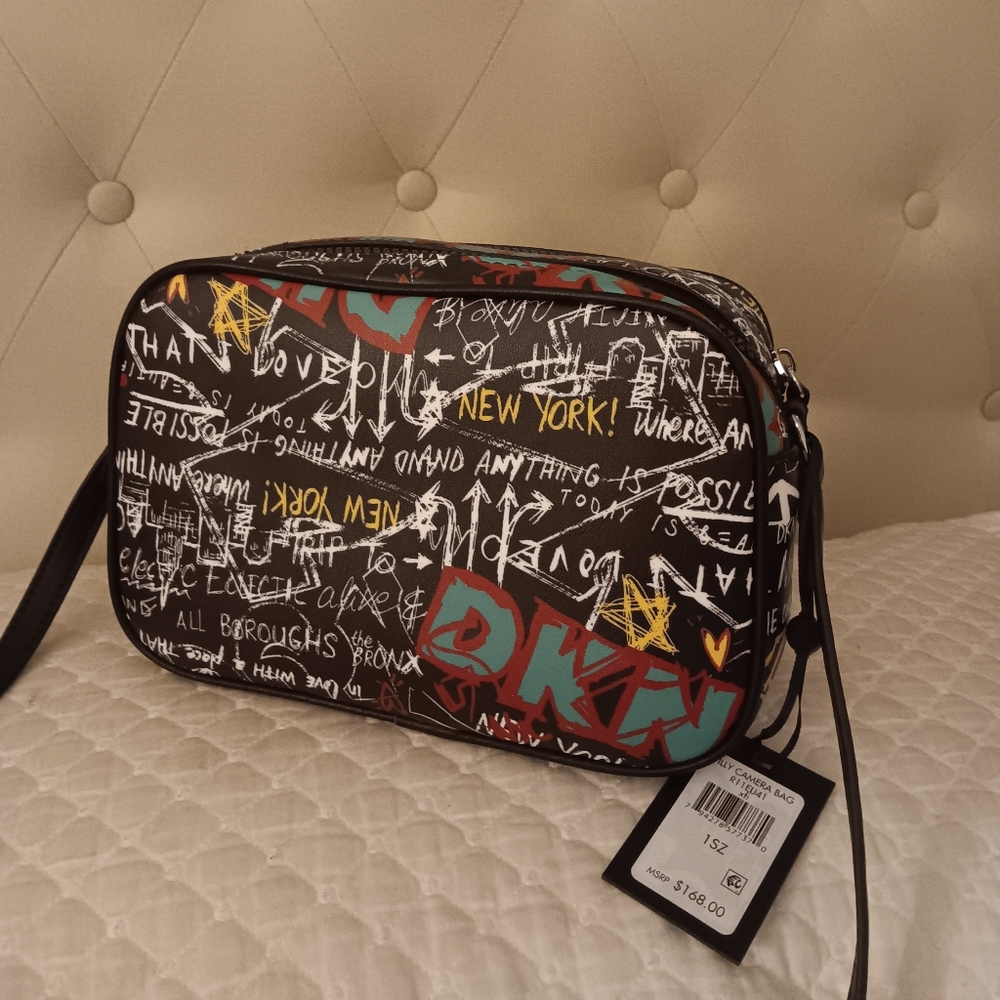 DKNY Multicolor Graffiti Crossbody Bag